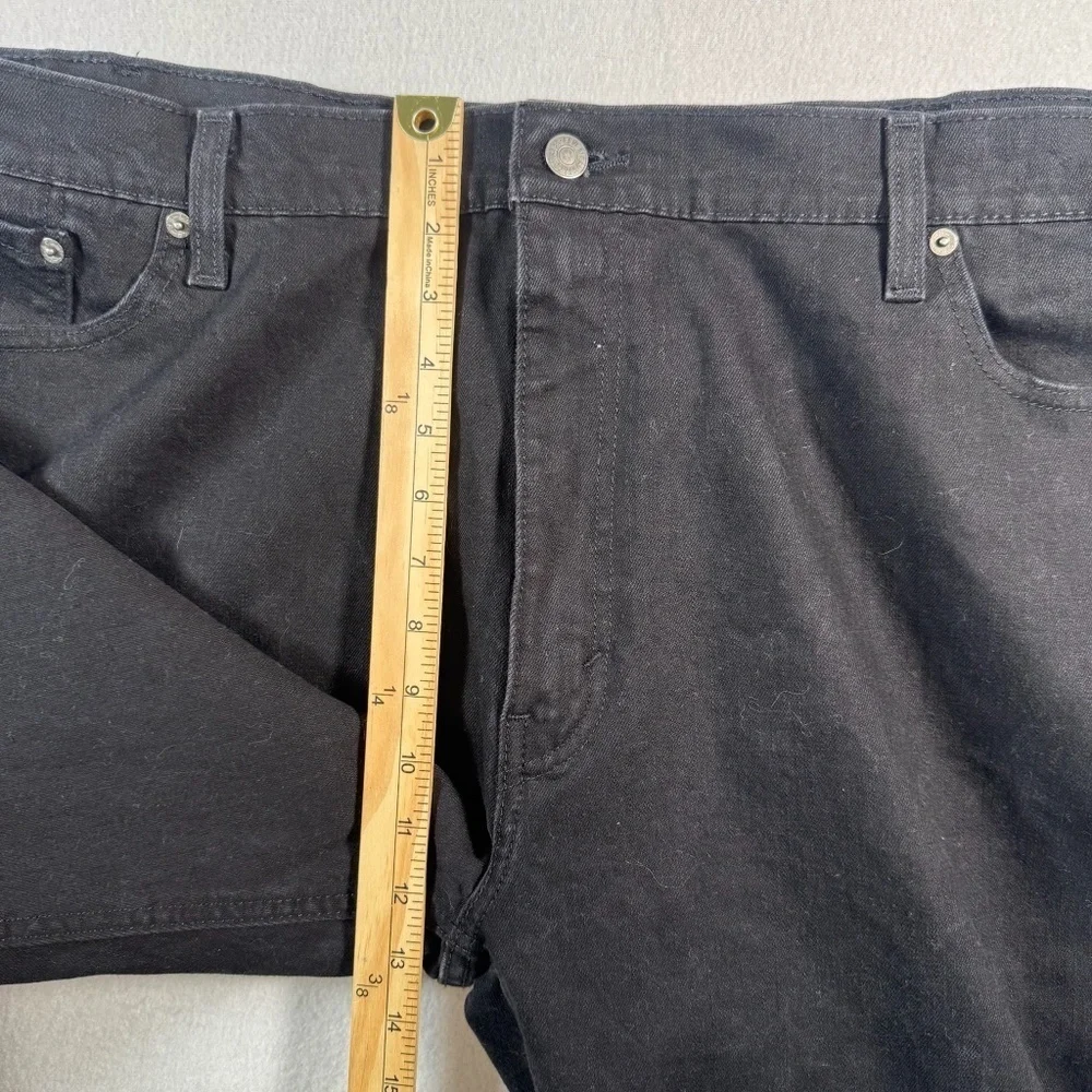 Levis Jeans Mens 48x32 Black 541 Straight Mid Rise